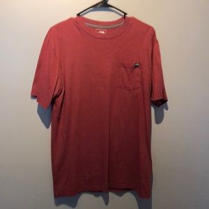 North face “never stop exploring” shirt